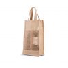 Jute-Flaschentasche 2er