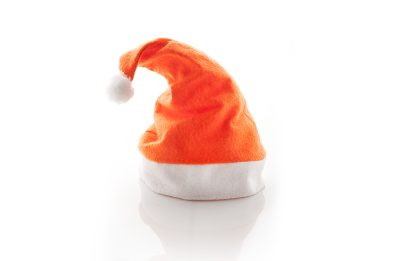 Weihnachtsmannmütze orange