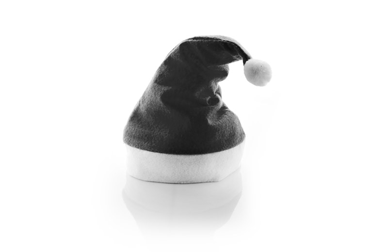 Weihnachtsmannmütze schwarz