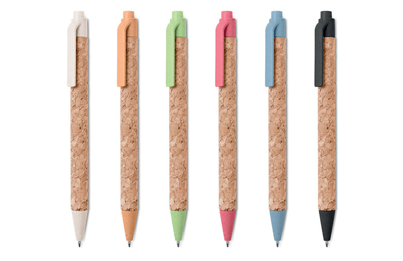 Kork-Kugelschreiber alle Farben