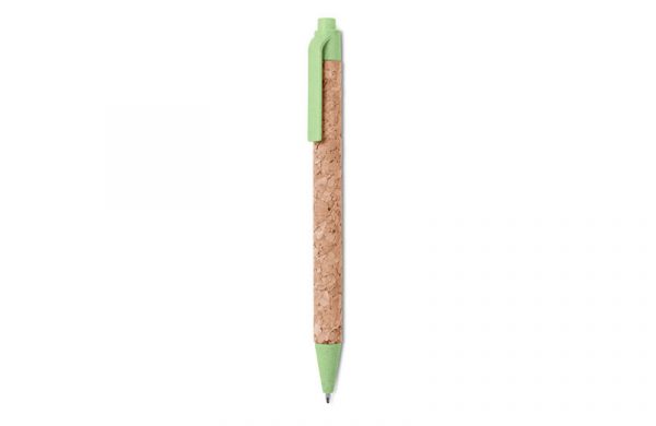 Kork-Kugelschreiber grün