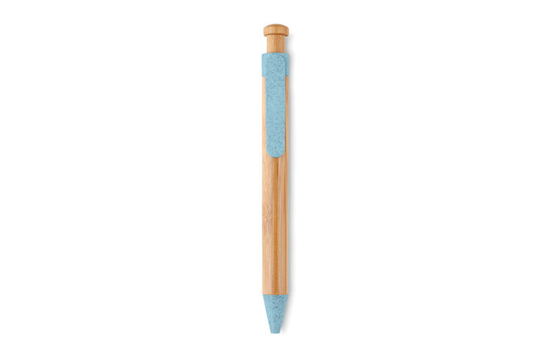 Kugelschreiber Bambus Deluxe blau