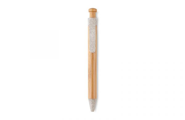 Kugelschreiber Bambus Deluxe weiss