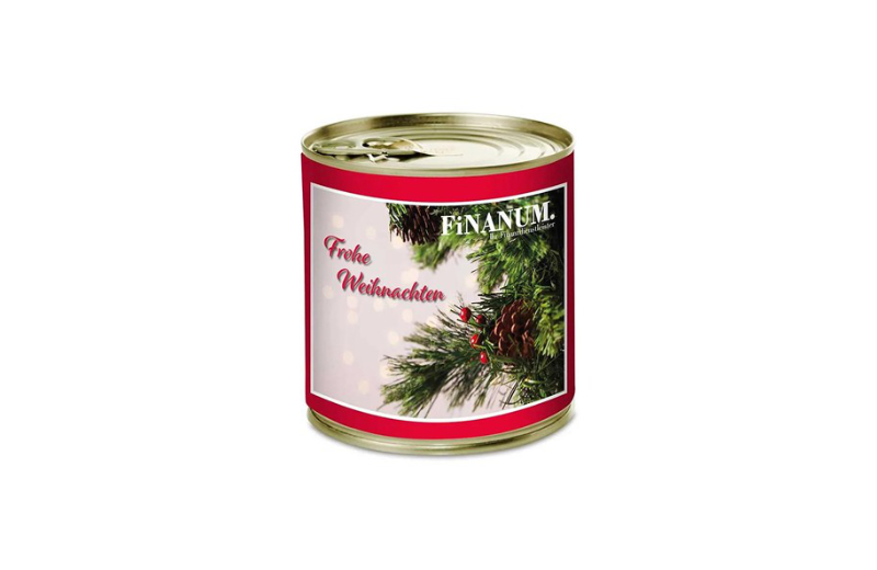 Kuchen in Dose mit individuellem Druck als Werbeartikel Kuchen in Dose mit individuellem Druck als Werbeartikel