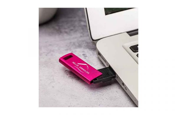 USB Stick Metallic colour pink