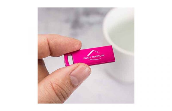 USB Stick Metallic colour schimmernd pink