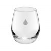 Konvex Edel Glas mit genutzter Werbefläche