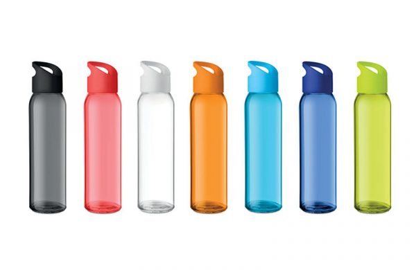 Farbige Glasflasche - Trinkflasche aus Glas alle Farben