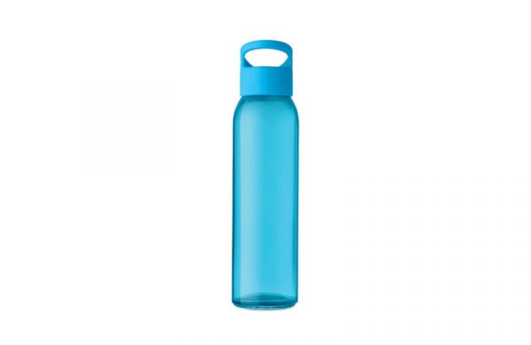 Farbige Glasflasche - Trinkflasche aus Glas hellblau
