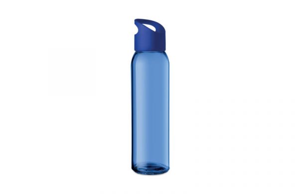 Farbige Glasflasche - Trinkflasche aus Glas königsblau