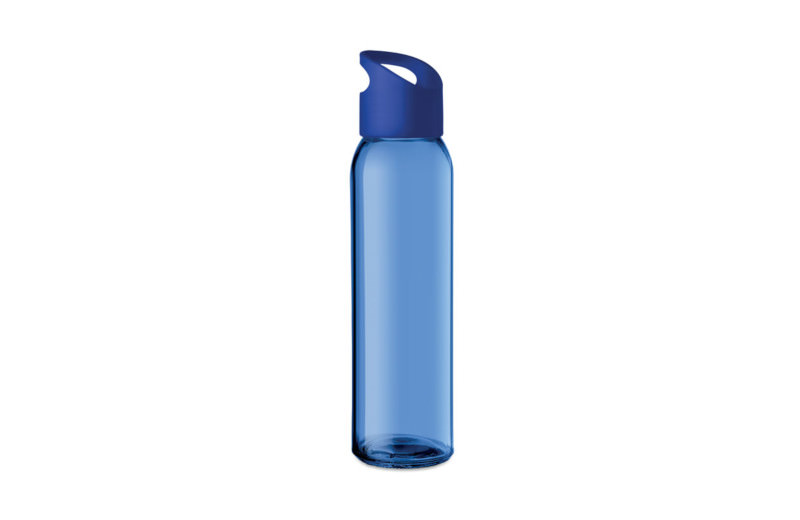 Farbige Glasflasche - Trinkflasche aus Glas königsblau