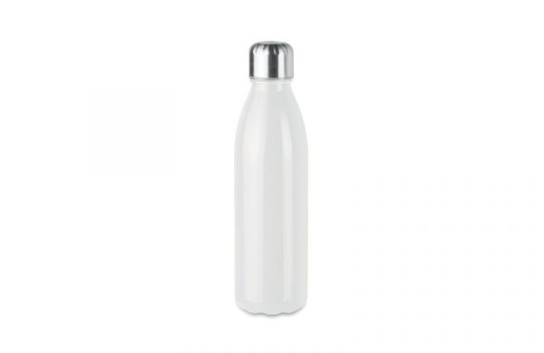 Glasflasche in Flaschenform weiß