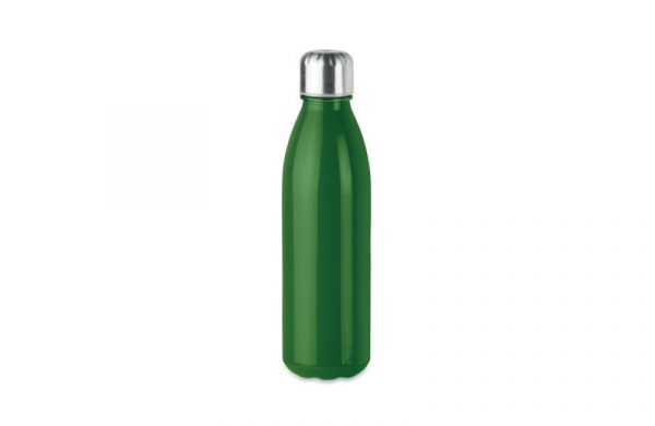 Glasflasche in Flaschenform grün