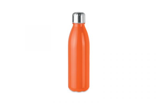 Glasflasche in Flaschenform orange