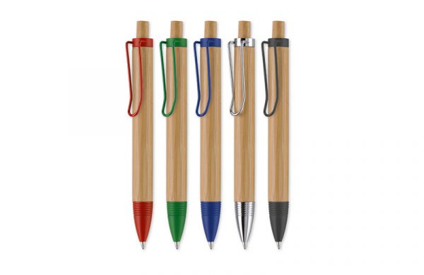 Bambus & Metall Kugelschreiber alle Farben