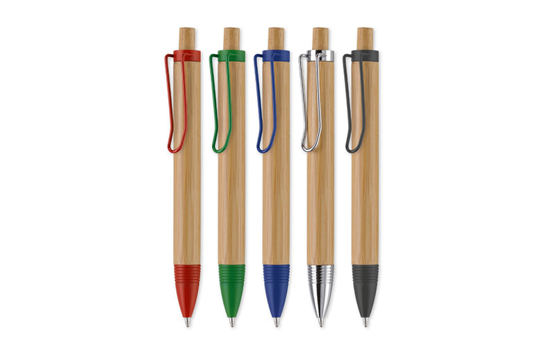 Bambus & Metall Kugelschreiber alle Farben