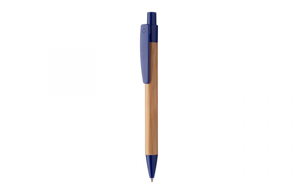 Boho Bambus-Kugelschreiber blau