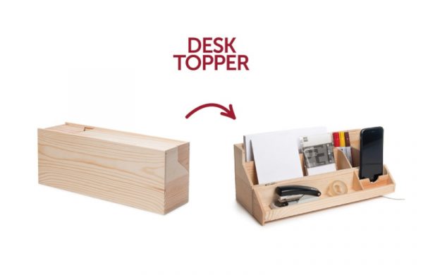 Designer Rackpack Weingeschenkbox Desk Topper