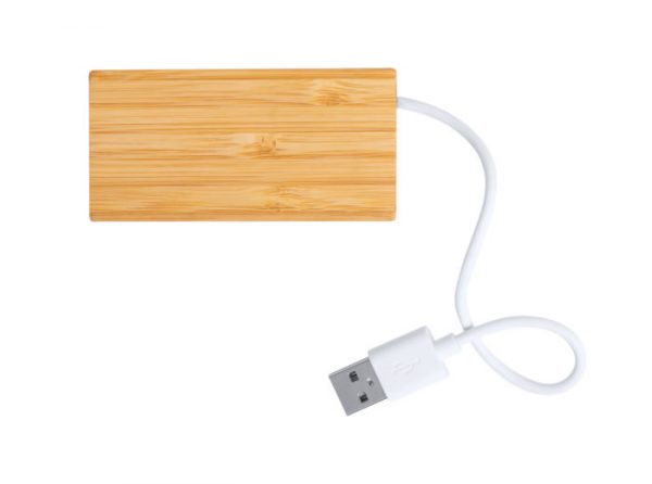 Bambus-Holz USB-Hub Natur
