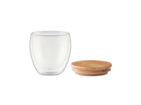 Edel Bambus Borsilikat-Glas small, mit Deckel