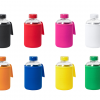 Glas Trinkflasche mit Softshell Hülle alle Farben
