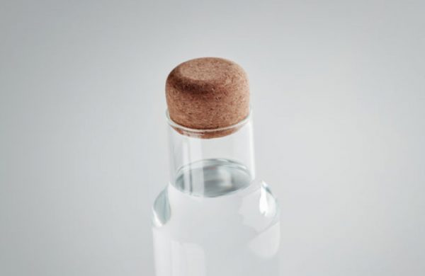 Trinkflasche aus Borosilikatglas Detail