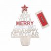 Weihnachtsbäumchen Tischaufsteller (transparent) zerlegt