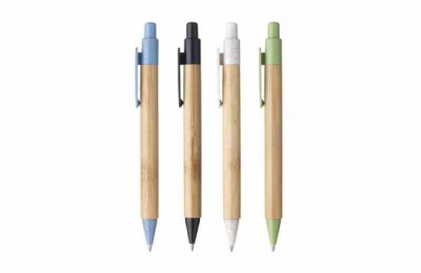 Kugelschreiber aus Bambus und Weizenstroh