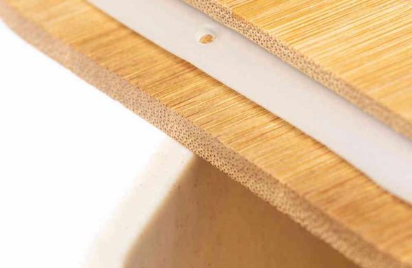 Kühltasche mit Lunchbox Detail Bambusdeckel