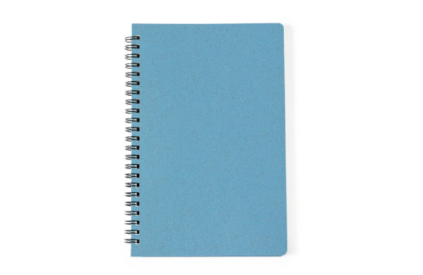 Weizenstroh Notizbuch - blau