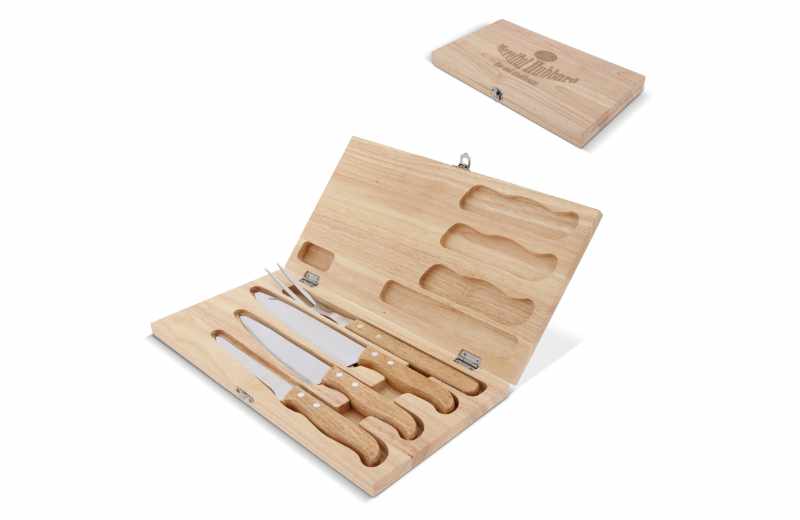 Messer-Set in schöner Holz-Geschenkbox