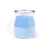 Europäische Duftkerzen in Glasbehältern blau