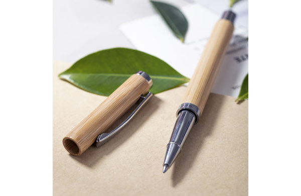 Schreibgerät Bambus mit abnehmbarer Kappe