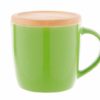 Tasse mit Bambusdeckel in grün