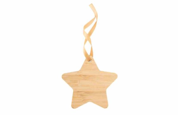 Weihnachtliche Grußkarte Bambus mit ausgelöstem Stern