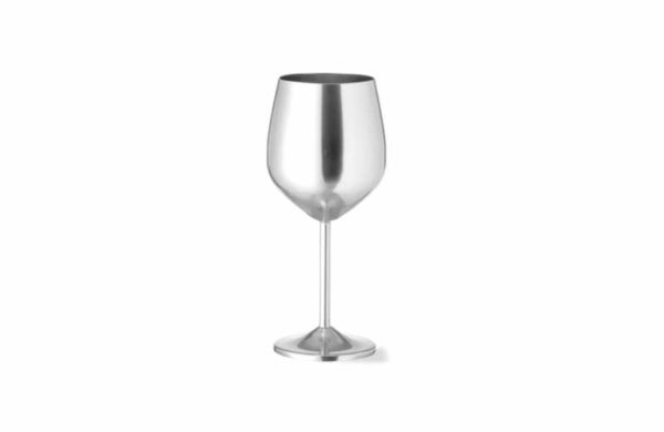 Weinglas Aluminium in silbern