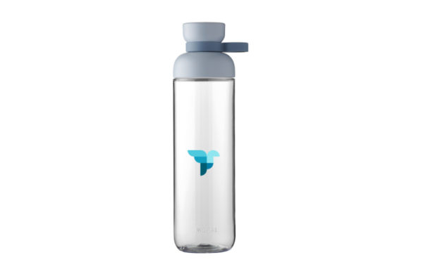 Tritan Wasserflasche Nordic blue mit Beispielprint