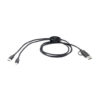 Ladekabel aus recyceltem Material schwarz