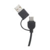 Ladekabel aus recyceltem Material schwarz Eingang