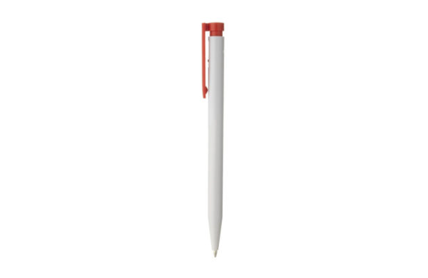 Kugelschreiber Re-New mit rotemClip seitlich