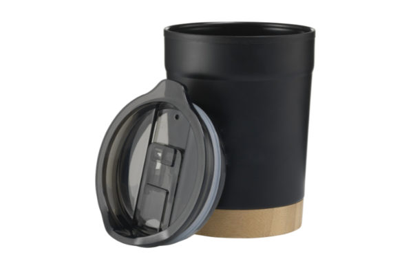 Thermo-Becher Steel`n Bamboo in Schwarz