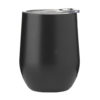 Thermo-Becher aus recyceltem Edelstahl in schwarz