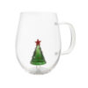 Glastasse mit Weihnachtbaum