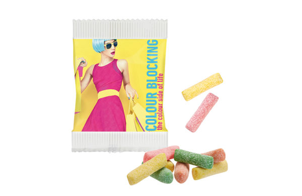 Mini Hitschler saure Kaubonbons in Papierverpackung